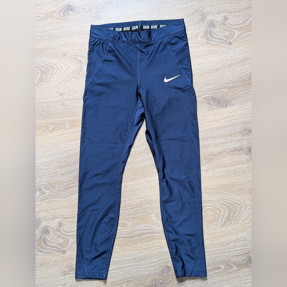 Nike Pro‎ Dri-fit Dark Blue Athletic Running Pants Women's